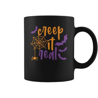Bat Halloween Creep It Real Color Coffee Mug - Seseable