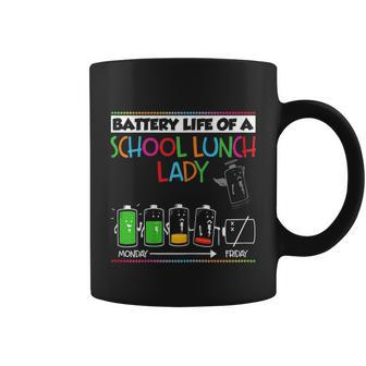 Battery Life Of A School Lunch Lady Worker Teacher Cool Gift Cute Gift Coffee Mug - Monsterry