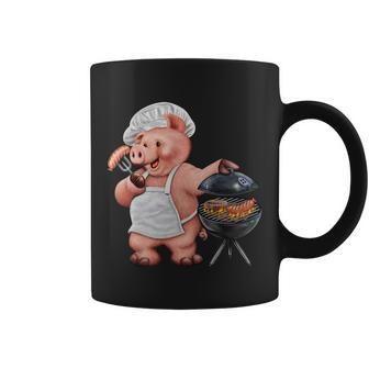 Bbq Pig Grilling Tshirt Coffee Mug - Monsterry