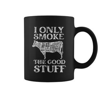 Bbq Smoker I Only Smoke The Good Stuff Coffee Mug - Monsterry