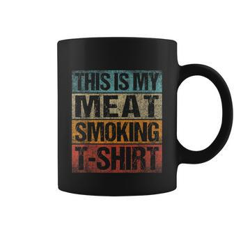 Bbq Smoker Vintage Retro This Is My Meat Smoking Bbq Tshirt Coffee Mug - Monsterry AU