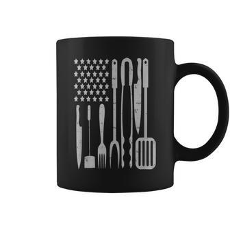 Bbq Utensil American Flag Memorial Day Grilling Meat Smoking V2 Coffee Mug - Thegiftio UK