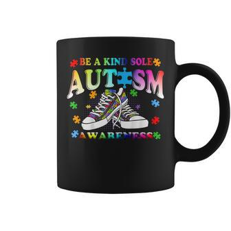 Be A Kind Sole Autism Awareness Puzzle Shoes Be Kind Gifts Coffee Mug - Thegiftio UK