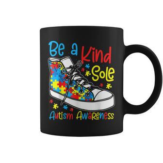 Be A Kind Sole Autism Awareness Puzzle Shoes Be Kind Gifts Coffee Mug - Thegiftio UK