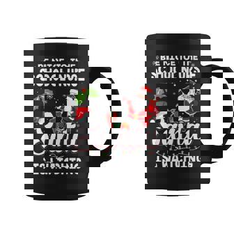 Be Nice To The School Nurse Santa Is Watching Coffee Mug - Thegiftio