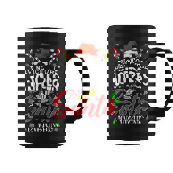 Be Nice To The Waitress Santa Is Watching Funny Xmas Coffee Mug - Thegiftio