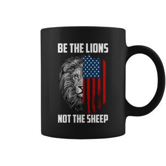 Be The Lions Not The Sheep Usa American Flag Tshirt Coffee Mug - Monsterry UK