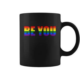Be You Lgbt Flag Gay Pride Month Transgender Graphic Design Printed Casual Daily Basic Coffee Mug - Thegiftio UK
