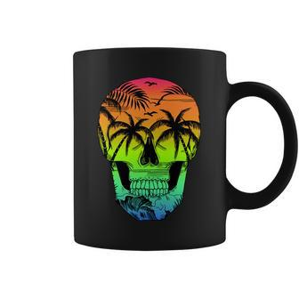 Beach Abstract Skull Coffee Mug - Monsterry CA