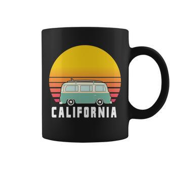 Beach Bum California Hippie Van Coffee Mug - Monsterry