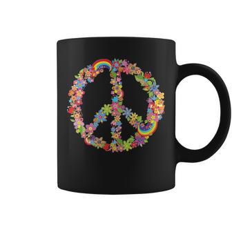 Beautiful Flower Peace Sign Coffee Mug - Monsterry DE