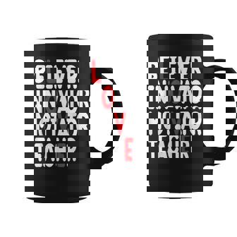 Believer Motivator Innovator Educator Love Teacher Coffee Mug - Thegiftio