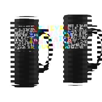 Believer Motivator Innovator Educator Retro Teacher Gifts V2 Coffee Mug - Thegiftio