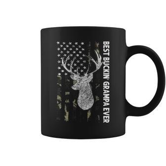 Best Buckin Grampa Ever Hunting Camouflage Back Coffee Mug - Thegiftio UK