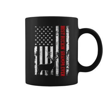 Best Buckin Grampa Ever Usa Flag Hunting Gift Coffee Mug - Thegiftio UK