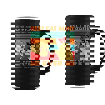 Best Cat Aunt Ever Women Vintage Bump Fit Mothers Day Coffee Mug - Thegiftio UK