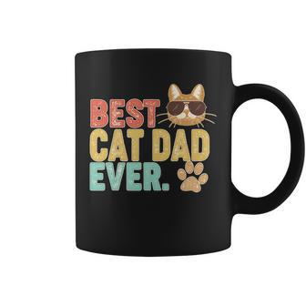 Best Cat Dad Ever Vintage Colors Tshirt Coffee Mug - Monsterry UK