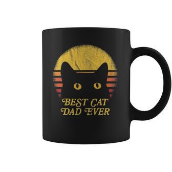 Best Cat Daddy Vintage Eighties Style Cat Retro Distressed Coffee Mug - Thegiftio UK