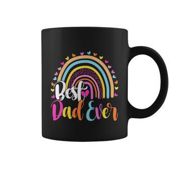 Best Dad Ever Rainbow Funny Fathers Day From Daughters Girls Gift Coffee Mug - Monsterry CA