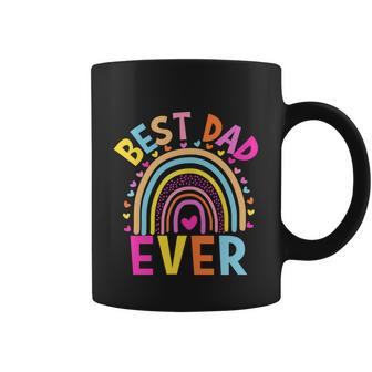 Best Dad Ever Rainbow Funny Fathers Day From Daughters Girls Great Gift Coffee Mug - Monsterry