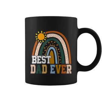 Best Dad Ever Rainbow Funny Fathers Day From Wife Daughter Gift Coffee Mug - Monsterry UK
