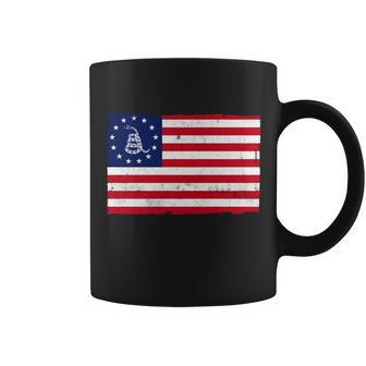 Betsy Ross Dont Tread On Me Flag Coffee Mug - Monsterry DE