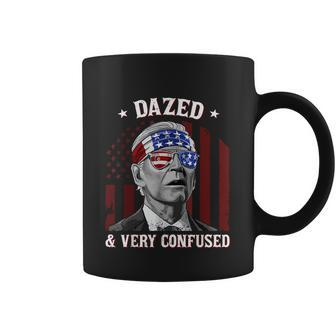 Biden Dazed And Very Confused Tie Dye Funny Anti Joe Biden Coffee Mug - Monsterry DE