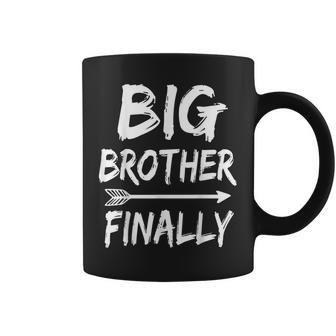 Big Brother Finally Novelty For Boys & Older Brothers Coffee Mug - Thegiftio UK