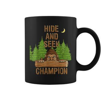Bigfoot Hide And Seek Champion Funny Sasquatch Forest V2 Coffee Mug - Seseable