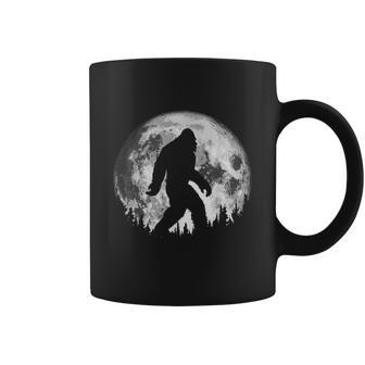 Bigfoot Night Stroll Cool Full Moon & Trees Sasquatch Coffee Mug - Monsterry AU