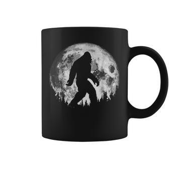 Bigfoot Night Stroll Cool Full Moon Night & Trees Sasquatch Coffee Mug - Thegiftio UK
