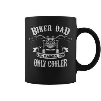 Biker Dad Like A Normal Dad Only Cooler Coffee Mug - Thegiftio UK