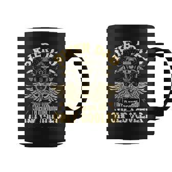 Biker Dad Motorcycle Fathers Day For Funny Father Biker Coffee Mug - Thegiftio