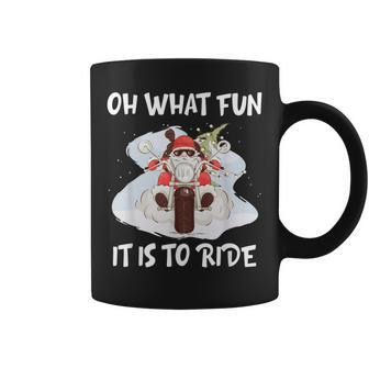 Biker Santa Motorcycle Fan Merry Christmas Xmas Holidays Coffee Mug - Thegiftio UK