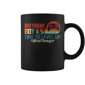 Birthday Boy 13 Time To Level Up 13Th Birthday Boy Level Up V2 Coffee Mug - Thegiftio UK