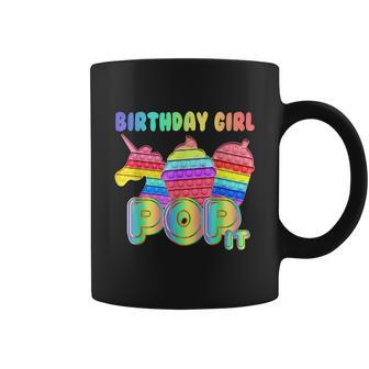 Birthday Girl Pop It Unicorn Girl Pop It Birthday Gift Graphic Design Printed Casual Daily Basic Coffee Mug - Thegiftio UK