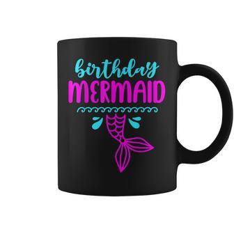 Birthday Mermaid Squad Girls Matching Family Princess Coffee Mug - Seseable