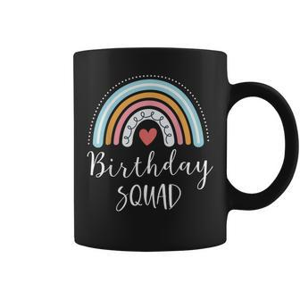 Birthday Squad Gifts Family Rainbow Graphic Coffee Mug - Seseable