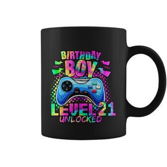 Birthday Video Gamer Level 21 Unlocked 21St Birthday Coffee Mug - Monsterry