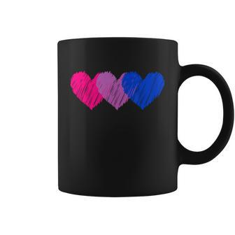 Bisexual Heart Bisexuality Bi Love Flag Lgbtq Pride Coffee Mug - Monsterry