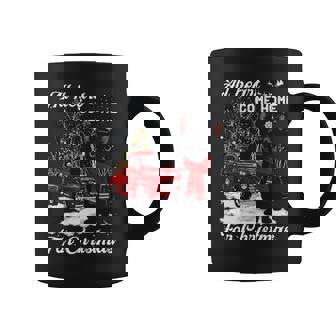 Black Cat Christmas Truck Ornaments Santa Lover Cat Xmas Coffee Mug - Thegiftio