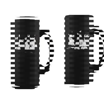 Black Cat Ghost Black Cat Halloween Ghost Cute Halloween Funny Spooky Moon Coffee Mug - Thegiftio