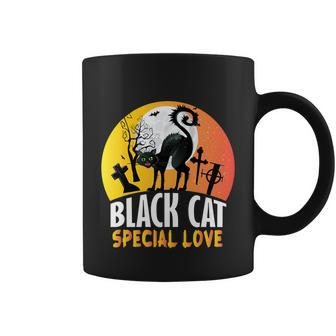 Black Cat Special Love Cat Halloween Quote Coffee Mug - Monsterry