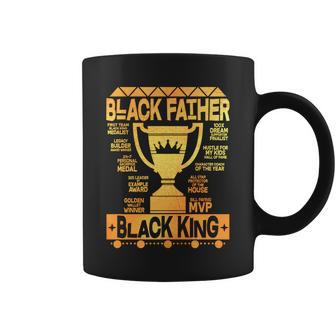 Black Father Black King Tshirt Coffee Mug - Monsterry
