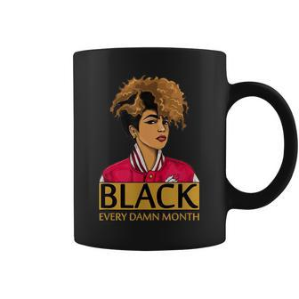 Black Girl Magic Melanin Afro Queen Black History Month Gift V2 Coffee Mug - Seseable