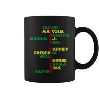 Black History Historic Leaders Proud American Tshirt Coffee Mug - Monsterry