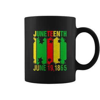 Black History Month Flag Freedom Day Juneteenth 1865 Graphic Design Printed Casual Daily Basic Coffee Mug - Thegiftio UK