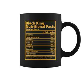 Black King Nutritional Facts Tshirt Coffee Mug - Monsterry CA