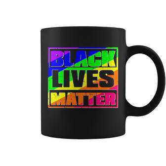 Black Lives Matter Rainbow Tshirt Coffee Mug - Monsterry