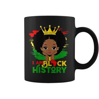 Black Melanin Girl I Am Black History Month Kids Coffee Mug - Thegiftio UK